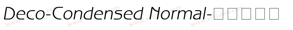 Deco-Condensed Normal字体转换